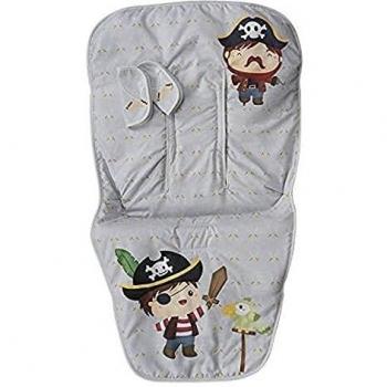 Babyline Colchoneta Silla Ligera Con Cubre Arnés Bad Pirate - Colchoneta para silla de paseo, unisex