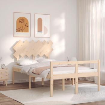 Cama para Ancianos con Cabecero 120x200 cm en Madera Maciza