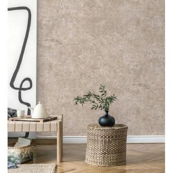 Papel Pintado Vinílico Ecológico Efecto Piedra Natural Texturizado Arena Beige - Rollo 10 m x 0,52 m