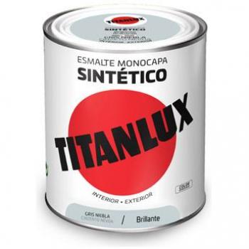 Esmalte sintético brillo 750 ml gris niebla Titanlux 0504