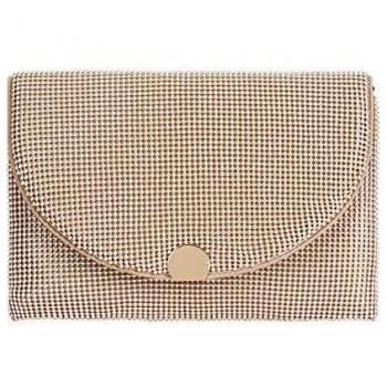 Parfois - Clutch - Bolso De Fiesta Mesh - Mujeres - Tallas M - Dorado