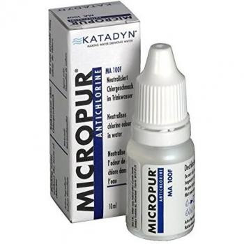 Micropur Anticloro MA 100F - Solución líquida de 10 ml para neutralizar el sabor a cloro en agua potable