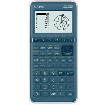 Calculadora Gráfica Casio FX-7400GIII, Pantalla Cian, 21 Dígitos, Batería, Dimensiones: 87.5 x 21.3 x 180.5 mm
