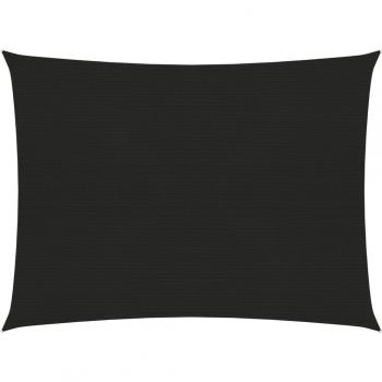 Toldo de vela HDPE 160 g/m² negro 2x3,5 m