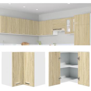 Armario de esquina de madera de ingeniería roble Sonoma 57x57x60 cm