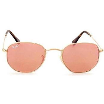Ray-Ban Hexagonal Flat Lenses Gold Copper Mirror