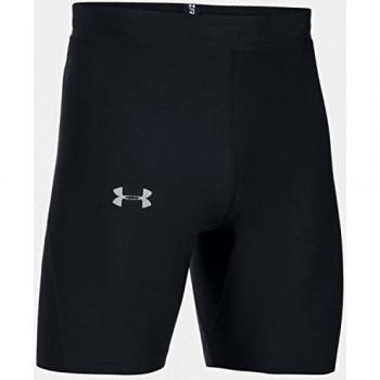 Under Armour Run True Heatgear Half Tight Pantalones Cortos Deportivos, Hombre, Negro