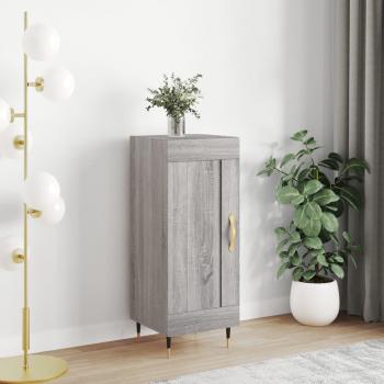 Aparador de madera de ingeniería gris Sonoma 34,5x34x90 cm - Mueble de Almacenaje de Salón, Buffet para salón, Armario Auxiliar, Armario de Almacenamiento