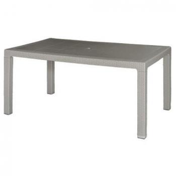 Mesa Elegante de Ratán Taupe 150x90x72 cm 4090-02