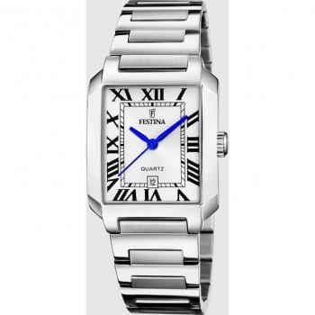 Reloj Festina F20679/1 Mujer de Acero Inoxidable Plateado con Diseño Cuadrado