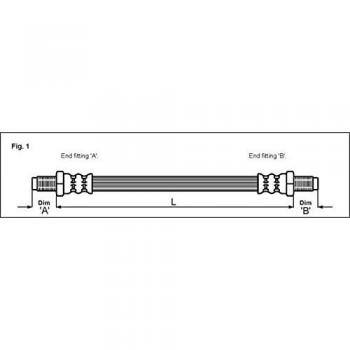 Metzger 4114670 Tubo flexible de frenos