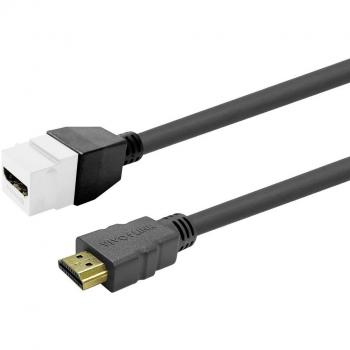 Conector Keystone HDMI Hembra Blanco a HDMI, Cable de Video