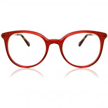 Gafas Anti-Azules Ovaladas Rojas Armazón Completo de Plástico para Mujer - SmartBuy Collection