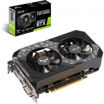 ASUS GeForce RTX 2060 TUF Gaming Tarjeta Gráfica - 6GB GDDR6, PCI Express 3.0, 192 bit, Resolución Máxima 7680 x 4320 Pixeles