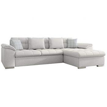 Sofá rinconero Comfivo 181 con función de descanso y caja de ropa de cama, 280x160x76cm