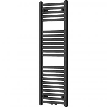 Radiador secatoallas eléctrico y de agua 465W 120x40x3cm, Negro