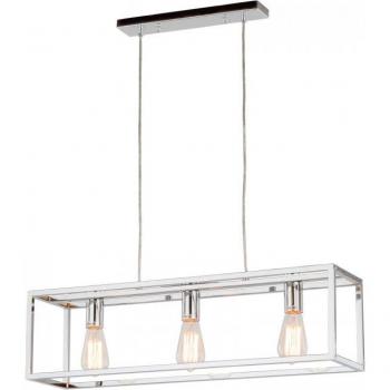 Lámpara colgante industrial y retro Sigalo Chrome 3 luces, E27