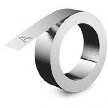 DYMO M1011 Cinta de Aluminio para Rotuladora Manual, 12 mm x 4.8 m, No Adhesiva, Referencia 31000