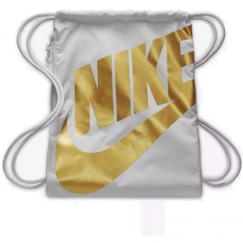 Nike BA6004 2018 Bolsa de Cuerdas para el Gimnasio 45 cm, Vast Gris/Dorado