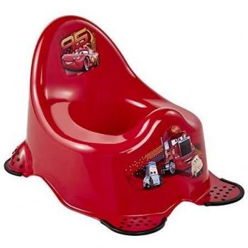 Orinal infantil Cars - Rojo, diseño antideslizante para niños de 18 meses a 3 años