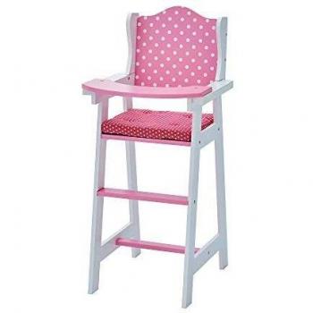 Silla Alta Clásica para Muñecas Olivia - Rosa 30x25x58 cm