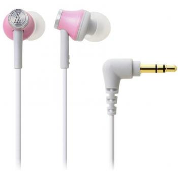 Light Pink Audio Technica Inner Ear Headphones ATH-CK330M