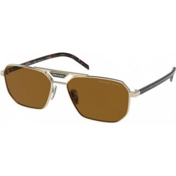 Prada PR 58YS Men's Square Gold Sunglasses