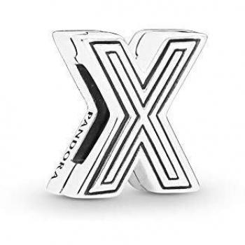 Pandora 925 Sterling Silver Letter X Clip Charm