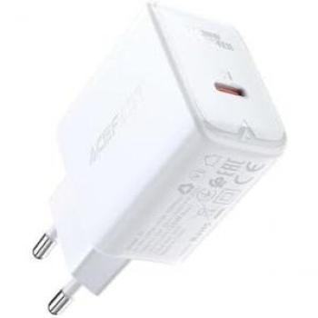 Cargador de Pared Rápido USB-C 20W Power Delivery Blanco Acefast A1