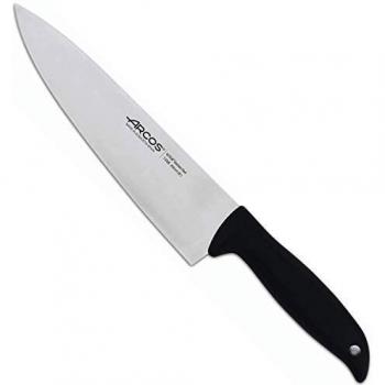 Arcos Serie Menorca, Cuchillo Cocinero, Hoja de 200 mm, Mango Color Negro