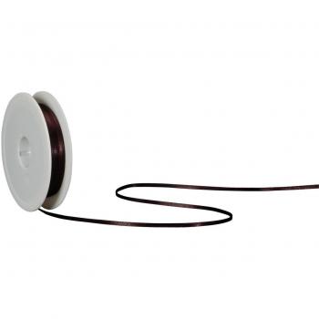 Nastro Doppio Raso Nero 03mm x 50mt