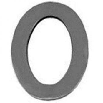 WOLFPACK 5320020 Numero Metal 0 Plateado Mate 10 cm. con Tornilleria Oculta