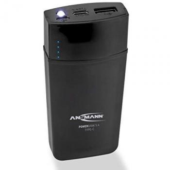 Ansmann 5.4 batería externa Negro Ión de litio 5000 mAh - Baterías externas