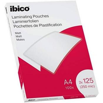 Fundas de plastificar mate de alta calidad 125 micras - Pack de 100 laminas