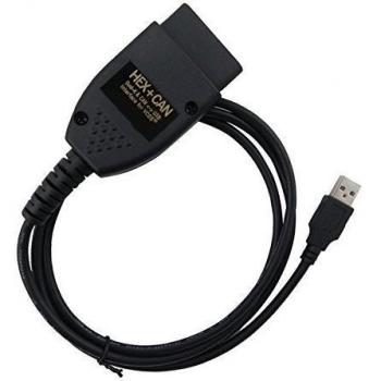 VCDS VAG COM 12.12.3 un cable de diagnóstico OBD2 hexagonal Can para VW Audi Seat Skoda