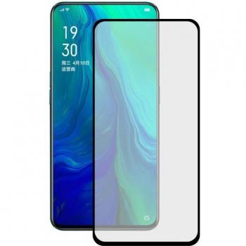 KSIX Protector de Pantalla Cristal Templado Oppo Reno con Marco Negro