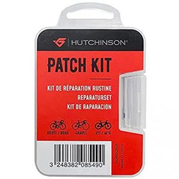 Kit de parches Hutchinson Rustine - Parche para reparación de neumáticos, incluye múltiples tamaños y formas, fácil aplicación con adhesivo incluido, resistente al agua y a altas temperaturas