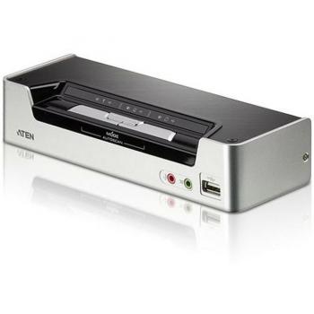 ATEN CS1792 KVM Switch - Rack Mounting, Black/Silver, HDMI, USB, Audio, USB Hub, 2 Ports, Supports Resolution up to 1920 x 1200 Pixel
