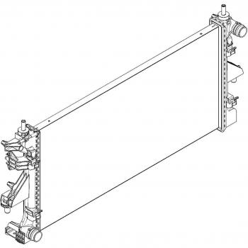 Hella 8MK 376 745-034 Radiador, Refrigeración del Motor