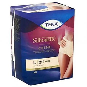 Pantalones Absorbentes TENA Lady Silhouette Plus Grande - 8 Unidades