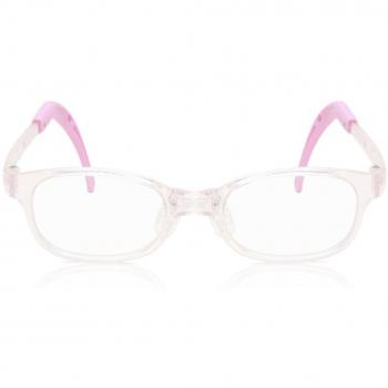 Oval Full Rim Plastic Kids' Prescription Glasses - Pink - Blue Light Blocking - SmartBuy Kids