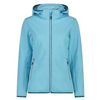 CMP Women's Softshell Zip Hood Jacket - Blue