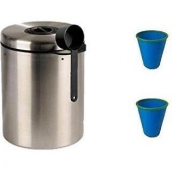 Acero inoxidable (para 1kg de granos de café con cuchara y James Premium® + + 2vasos Azul CC 270