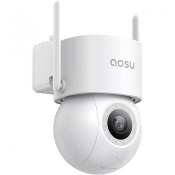 Cámara de Vigilancia WiFi 3K 5MP Exterior Fija 360° PTZ con Proyector de 400Lm y Visión Nocturna a Color