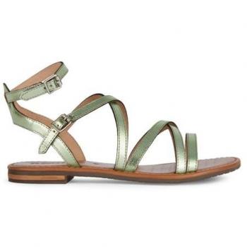 Sandalia Plana Geox Sozy S Mujer Verde Salvia