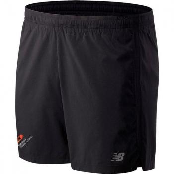 Pantalón corto deportivo New Balance Impact Run 5 para hombre en color negro