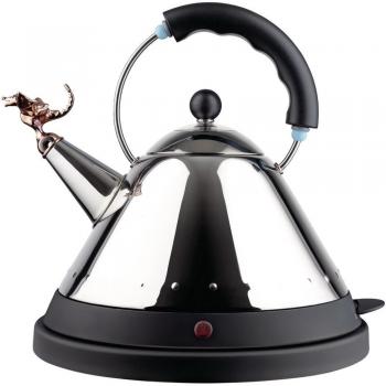 Alessi mg32rex B - Hervidor de agua, acero inoxidable, color negro