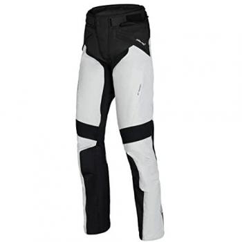 iXS Pantalones de Moto Tour Tromsö-ST 2.0 Negro-Gris Claro, pantalones textiles para motocicleta, color negro y gris claro, modelo Tromsö-ST 2.0, talla larga (Long S)