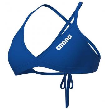 Top de Bikini Arena Team Liso Azul y Blanco para Mujer - Talla 40