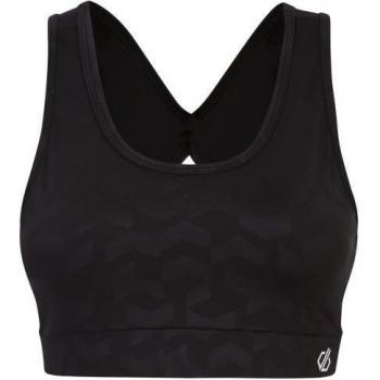 Dare 2B - Sujetador Deportivo Swift Chevrón para Mujer, sujetador deportivo con diseño chevrón, adecuado para actividades de alta intensidad, soporte cómodo, tejido transpirable y de secado rápido